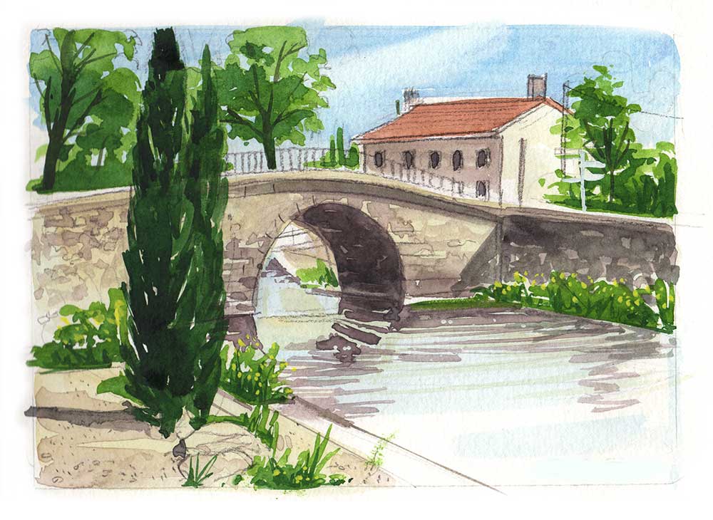 watercolour Painting vacation in the South of France