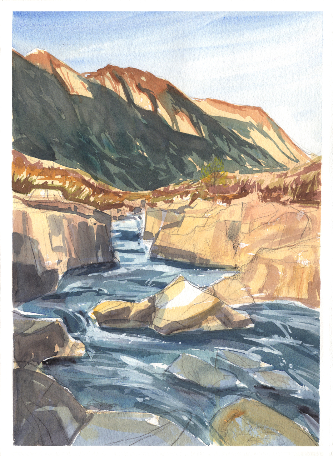 travel sketching holiday