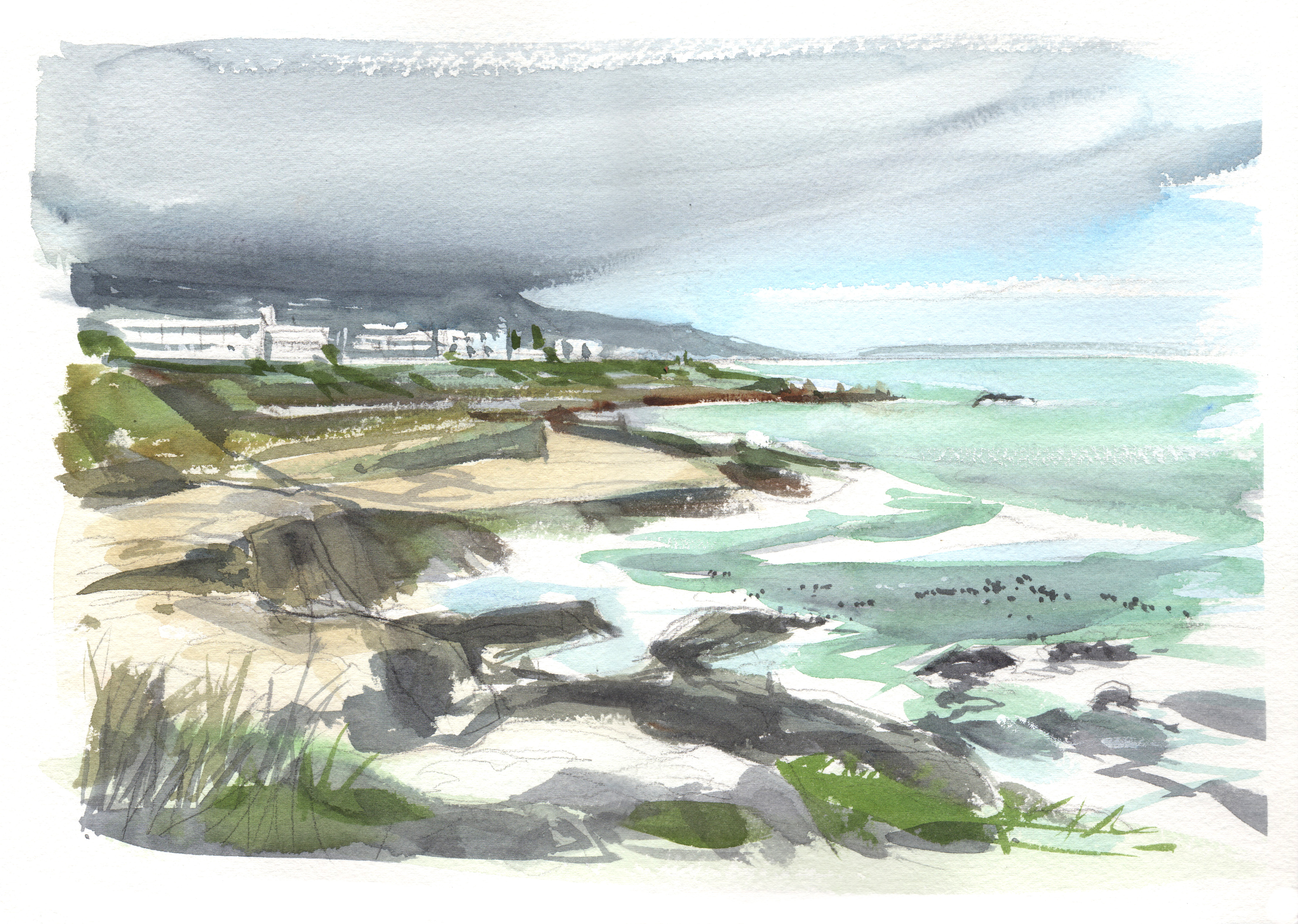 Hermanus - Simon Roberts - painting in france
