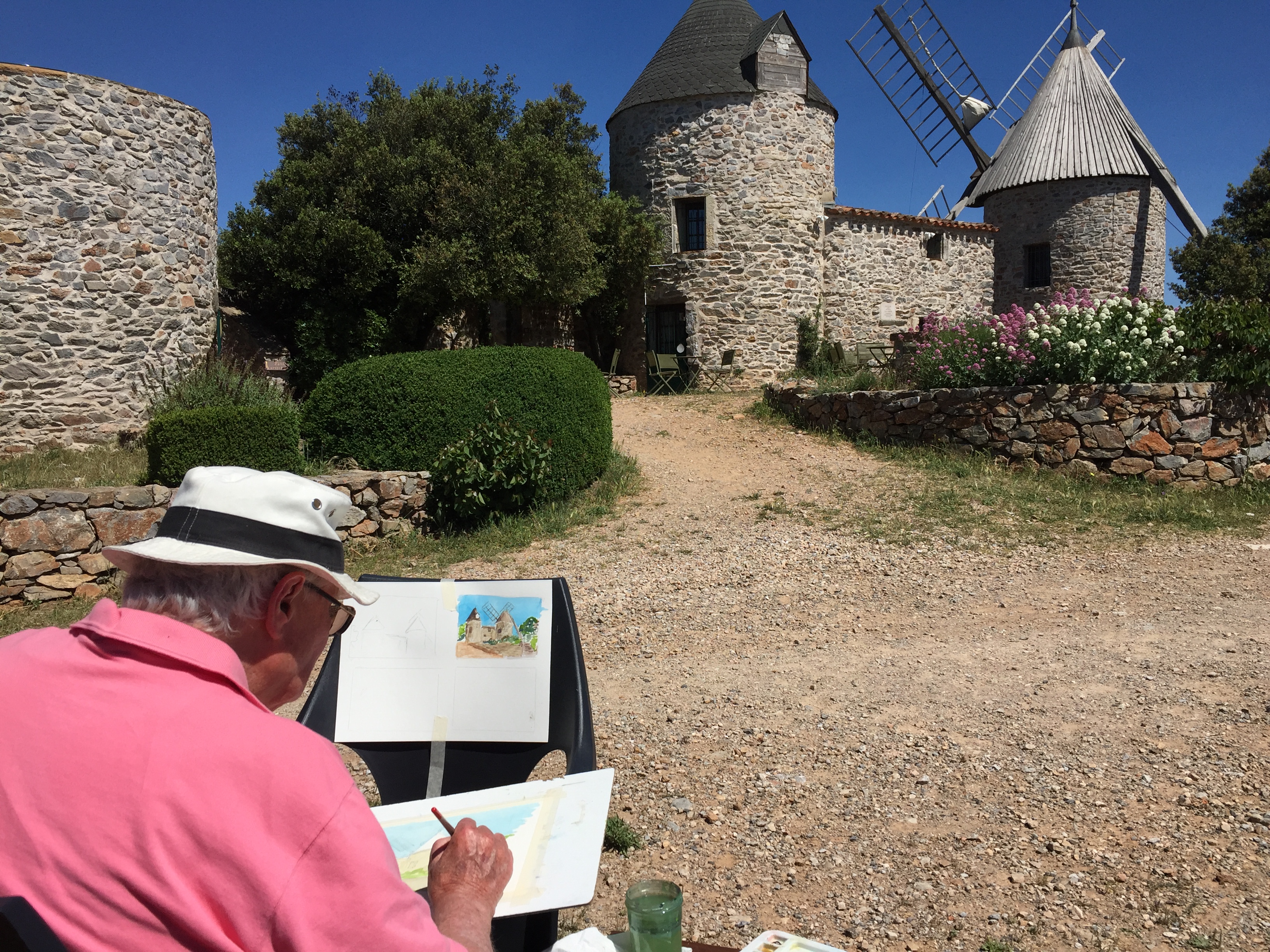 faugeres mill painting holiday france