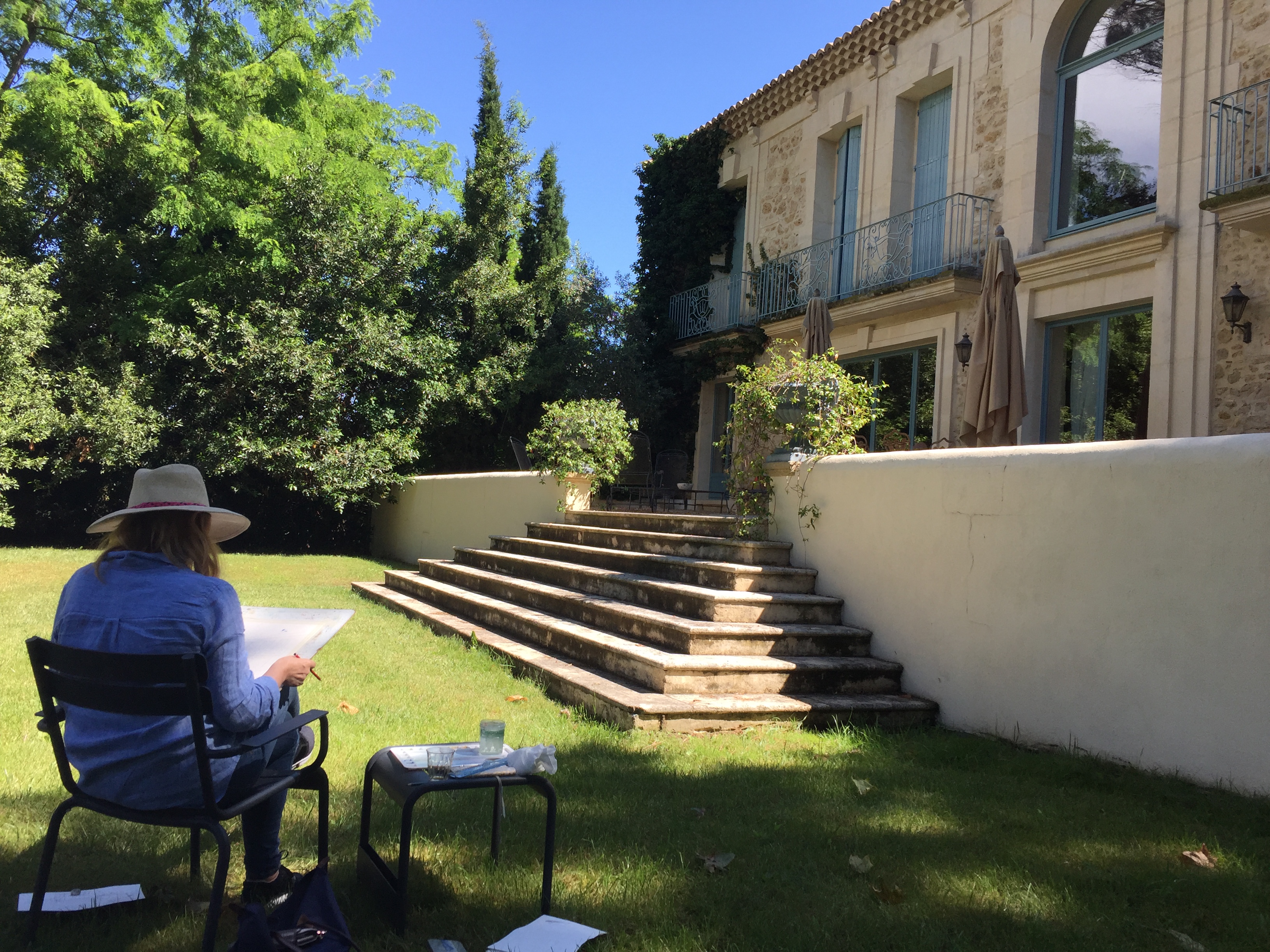 domain pradine de bas painting holiday france