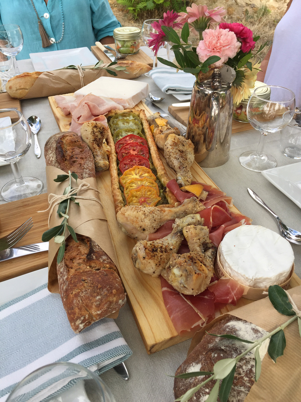 French bread painting holiday france