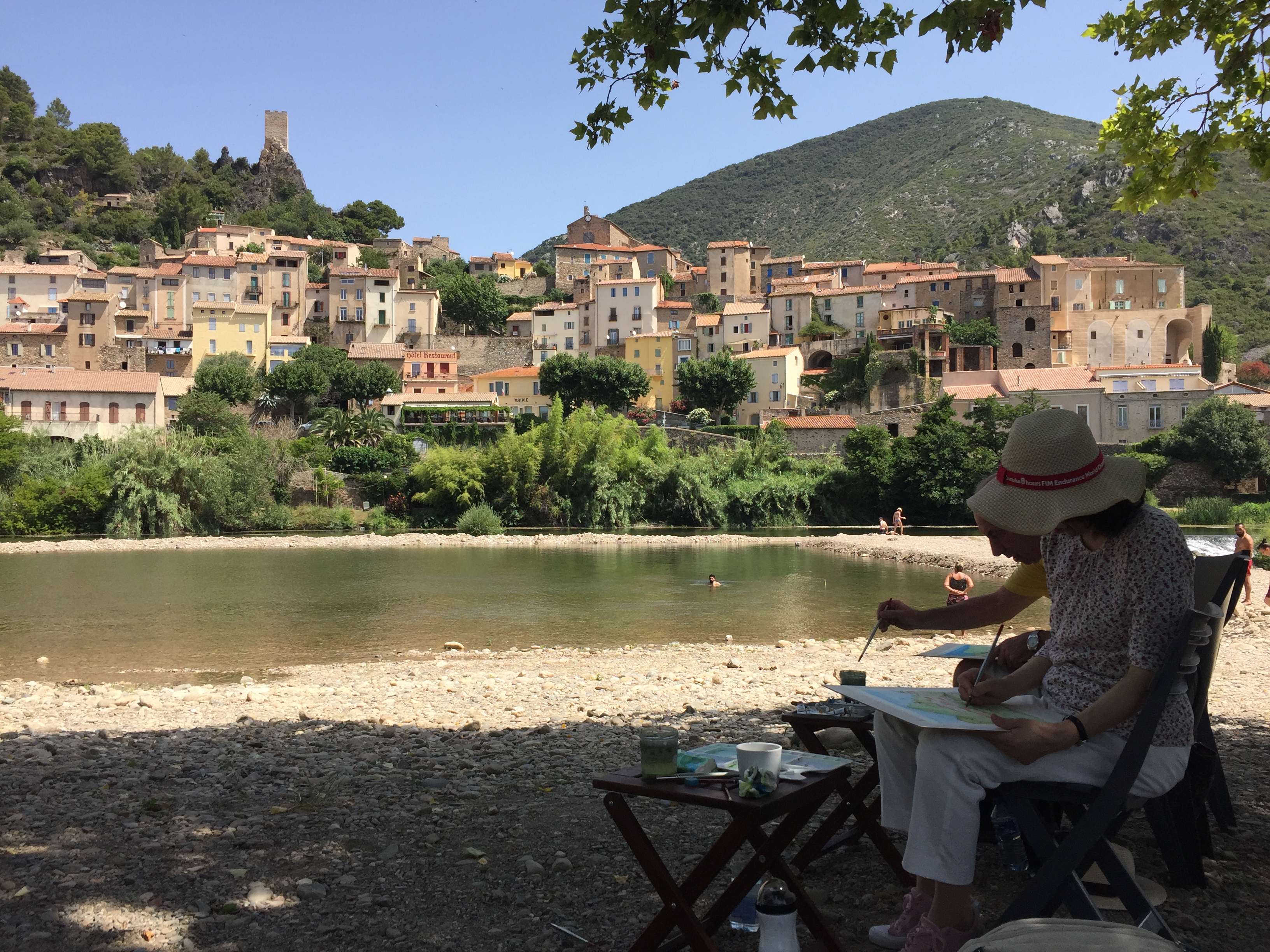 roquebrun painting holiday france
